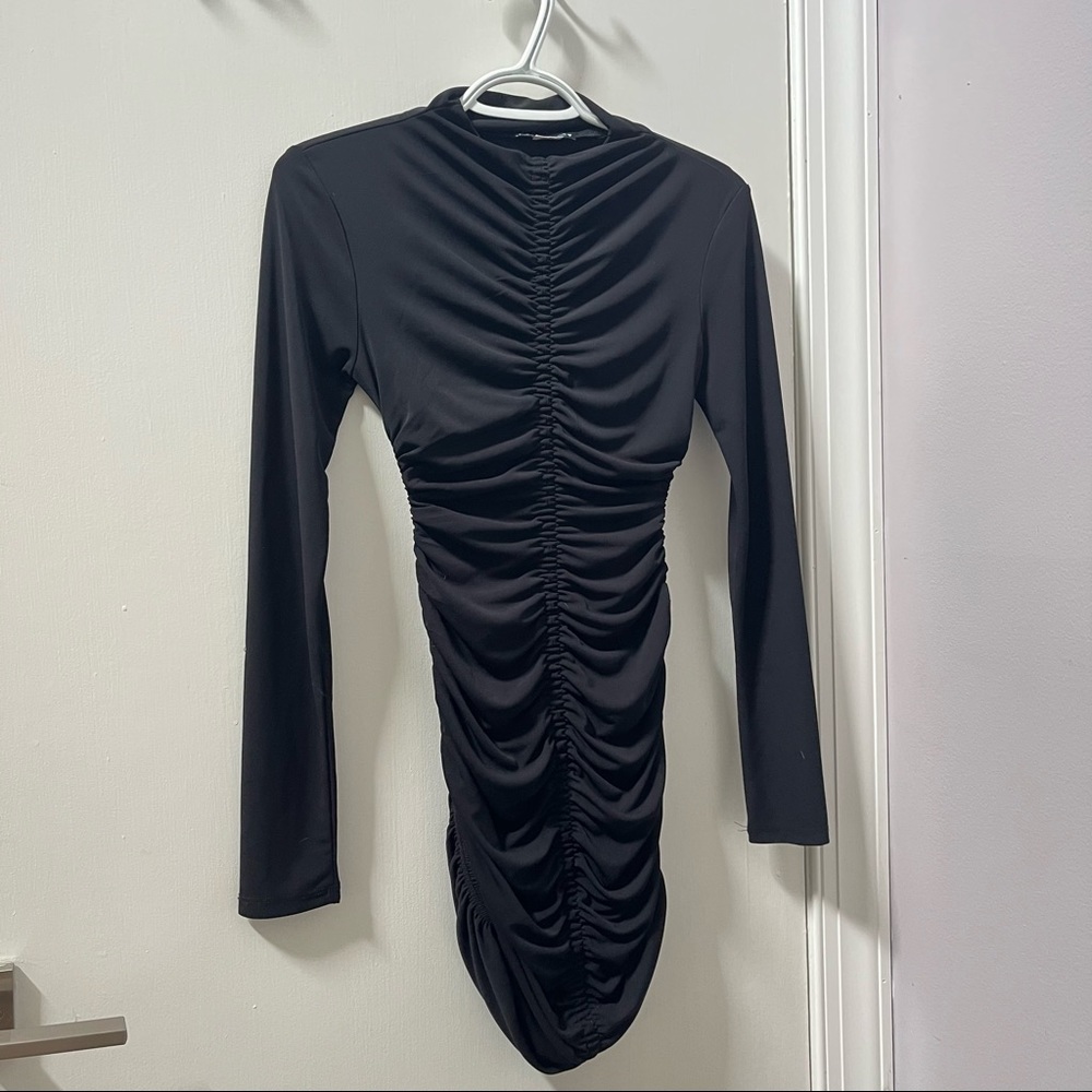 ZARA mini ruched dress (NWOT)